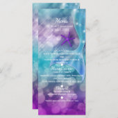 海のメニューで魅惑されたマーメイドテールパーティー メニュー (正面/裏面)