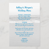 海のメニュー結婚テンプレートの端 メニュー (正面)