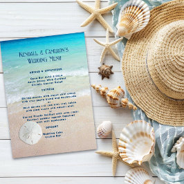 海のメニュー結婚テンプレートの端 メニュー