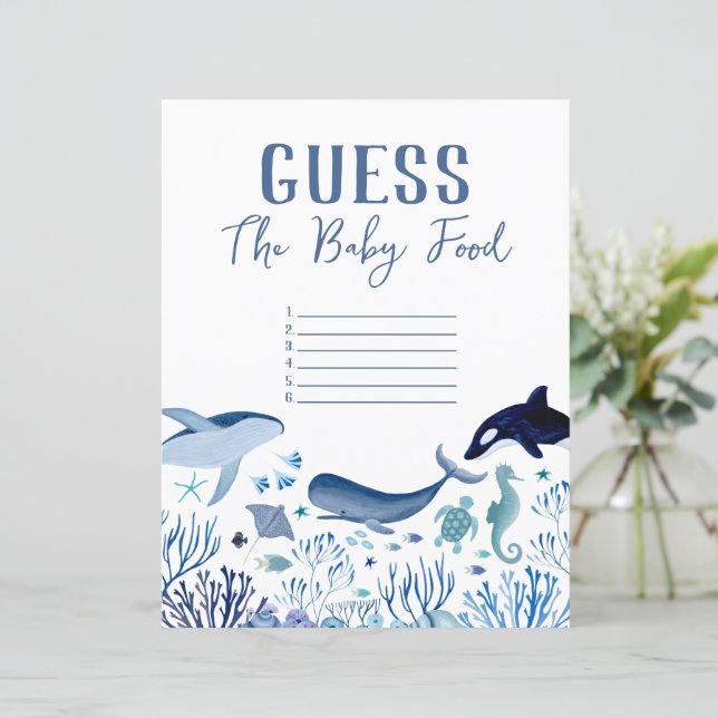 海のモダン下でベビー食品ゲームを推測 (スタンド正面)