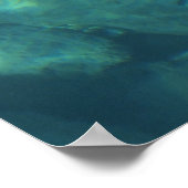 海のモチベーションの下で青い熱帯を夢見る ポスター (角)