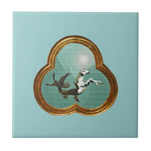 海のユニコーンタイル タイル (正面)