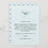 「海のユニコーン」 ナルワルの誕生日 サンキューカード (正面/裏面)