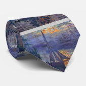 海のヨットの絵画の船遊びの芸術のMonetの日の出 ネクタイ (ロール)
