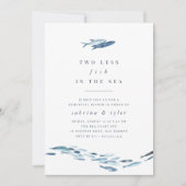 海のリハーサルのディナーで2匹の魚 招待状 (正面)