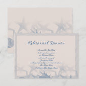海のリハーサルの宝結婚物 招待状 (正面/裏面)