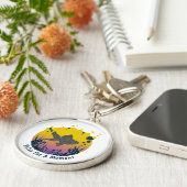 海のリラックス下の心が個人用に設定される キーホルダー (側面)