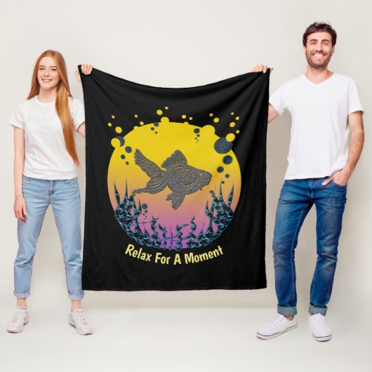 海のリラックス下の心が個人用に設定される フリースブランケット (インサイチュ)