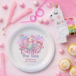 海の一歳の誕生日 ペーパープレート