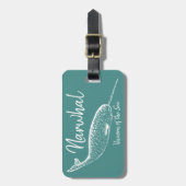 海の一角獣 |パーソナライズされた | ラゲッジタグ (正面縦)