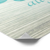 海の上では、すべての心配は貝殻遠くにプリント ポスター (角)