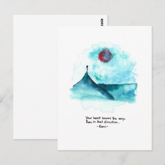 海の上で ポストカード (正面/裏面)