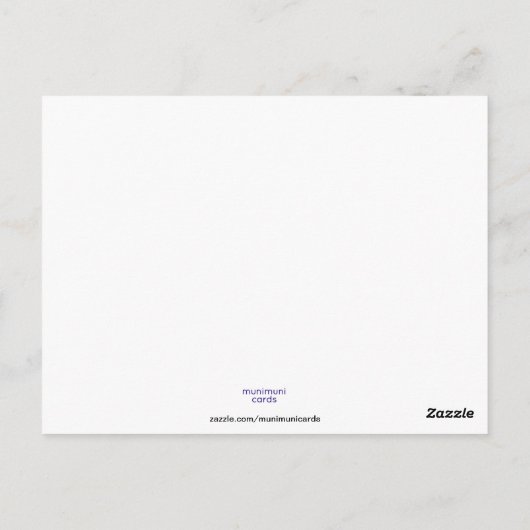 海の上で ポストカード (裏面)