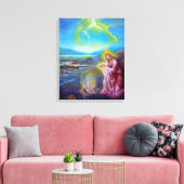 海の上のイエス，聖ヨハネ21 キャンバスプリント (インサイチュ (リビング))