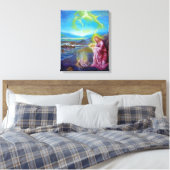 海の上のイエス，聖ヨハネ21 キャンバスプリント (インサイチュ (寝室))