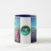 海の上のイエス，聖ヨハネ21 マグカップ (中央)