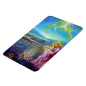 海の上のイエス，聖ヨハネ21 マグネット (左側)