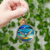 海の上のカモメ キーホルダー (手)