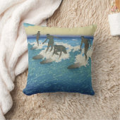 海の上の動き クッション (ブランケット)