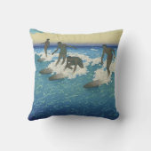 海の上の動き クッション (裏面)