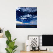 海の上の地中海の雲 ポスター (ホームオフィス)