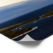 海の上の地中海の雲 ポスター (角)