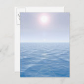 海の上の太陽 ポストカード (正面/裏面)