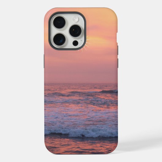 海の上の太陽 iPhoneケース (裏面)
