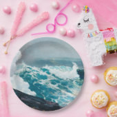 海の上の嵐絵画 ペーパープレート (パーティー)