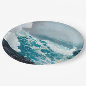 海の上の嵐絵画 ペーパープレート (アングル)