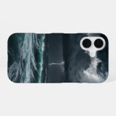 海の上の嵐 iPhone 16ケース (裏面横)