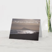 海の上の日の出祖父母の日の挨拶 カード (正面)