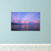 海の上の日の出 キャンバスプリント (インサイチュ (ウッドフロア))