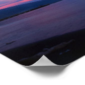 海の上の日の出 ポスター (角)