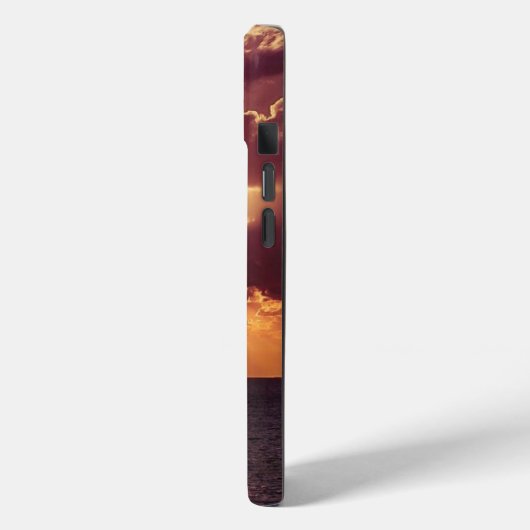 海の上の曇り夕日 Case-Mate iPhoneケース (裏面 / 左)