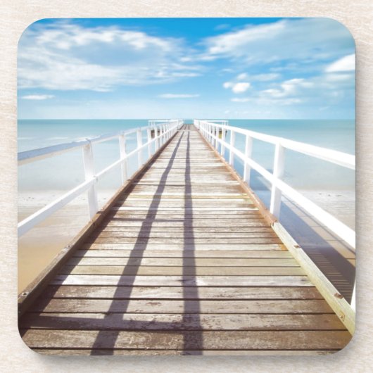 海の上の桟橋から表示 コースター (正面)