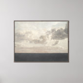 海の上の雲、キャンバス上の油 キャンバスプリント (正面)