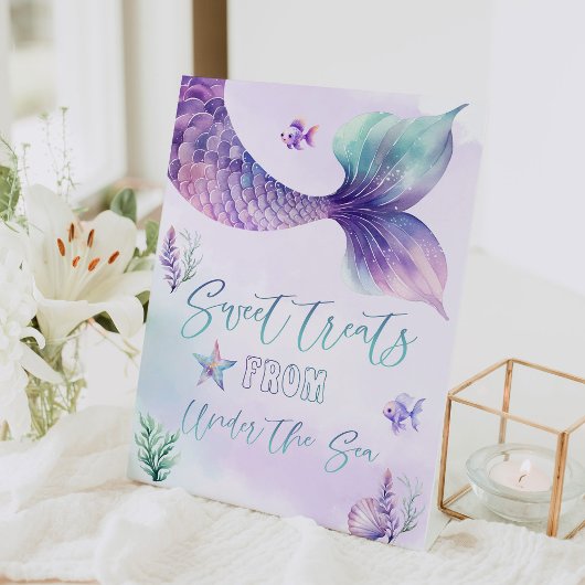 海の下から人魚の甘いお菓子 台座サイン