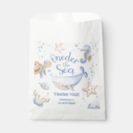 海の下だ！男の子かわいい海1歳の誕生日 フェイバーバッグ