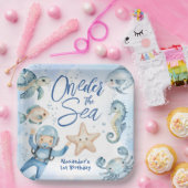 海の下だ!男の子1歳の誕生日誕生日 ペーパープレート (パーティー)