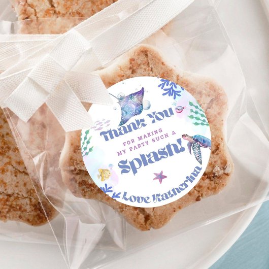 海の下だ!1歳の誕生日クラス ラウンドシール