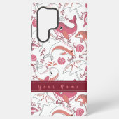 海の下でかわいい海洋動物のパターンプリント SAMSUNG GALAXYケース (裏面)