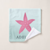 海の下でかわいい魔法の女の子マーメイドの子たち バスタオルセット (ウォッシュタオル)