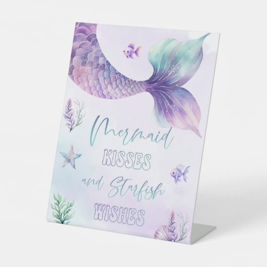 海の下での人魚のキスとヒトデの願い 台座サイン (正面)