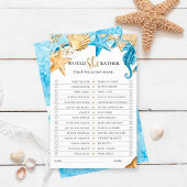 海の下では、彼女はむしろブライダルシャワー試合を行う