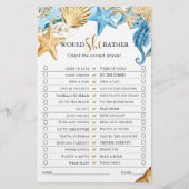 海の下では、彼女はむしろブライダルシャワー試合を行う (正面)