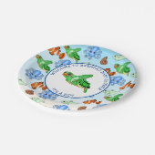 海の下でウミガメをテーマにした赤ちゃんシャワー ペーパープレート (アングル)