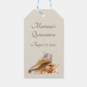 海の下でキンセアニェラパーティーシーシェル ギフトタグ (裏面)