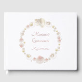 海の下でキンセアニェラパーティーピンクシーシェル ゲストブック (正面)