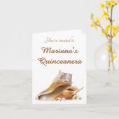 海の下でキンセアニェラパーティー折り畳み カード (黄色い花)